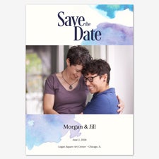 Azure Afternoon Save the Date Personalized Card - 55672D