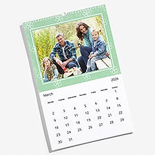 Pretty Patterns Photo Full Page Personalized Wall Calendar - 55687D