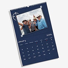 Nautical Traveler Photo Full Page Personalized Wall Calendar - 55691D