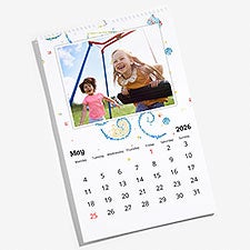 Sunny Mosaic Photo Full Page Personalized Wall Calendar - 55694D