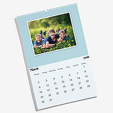 Colorful Patterns Photo Full Page Personalized Wall Calendar - 55702D