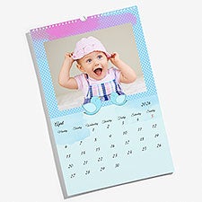 Watercolor Wonders Photo Full Page Personalized Wall Calendar - 55706D