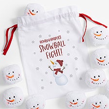 Snowman Personalized 12pc Snowball Fight In A Bag  - 55785