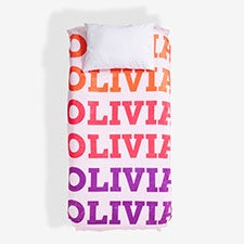 Repeating Name Personalized Blanket  - 55798