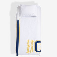 Varsity Letter Personalized Twin Sweatshirt Blanket - 55799