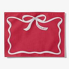 Christmas Bow Personalized Placemats  - 55806