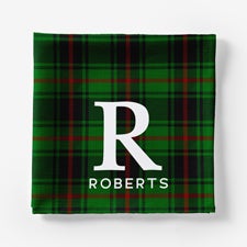 Christmas Plaid Personalized Napkins  - 55821