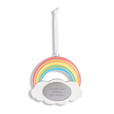 Engraved Rainbow and Cloud Ornament - 55898
