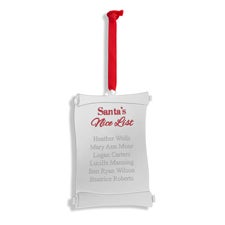 Engraved Santas List Ornament - 55904