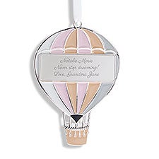 Engraved Hot Air Balloon Ornament - 55906