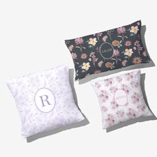Blush  Bloom Personalized Throw Pillow  - 55996