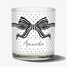 Perfectly Tied Personalized 8oz Glass Candle - 56050