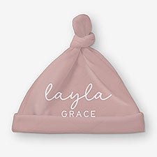 Tender Name Personalized Baby Top Knot Hat  - 56128