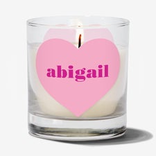 Heart You Lots Personalized 8oz Glass Candle  - 56131