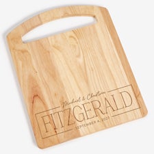 Love  Gather Personalized Rubberwood Cutting Board  - 56245