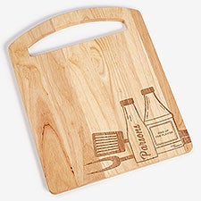 BBQ Personalized Rubberwood Cutting Board - 56246