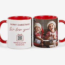 Personalized Christmas Coffee Mug with Audio QR Code  - 56341