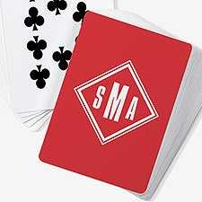 Diamond Mark Personalized Playing Cards - 56356