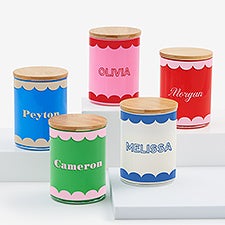 Scallop Personalized Color Splash 12oz Candles  - 56364