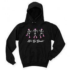 Kittenish Personalized Pinkoween Dancing Skeletons Sweatshirts - 56401