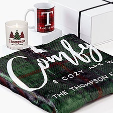 Christmas Plaid Personalized Holiday Gift Set  - 56571