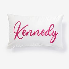 Personalized Punch Needle Script Pillow  - 56573D