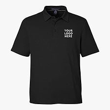 Custom DevonJones Mens Raleigh Stretch Polo - Black - 56642