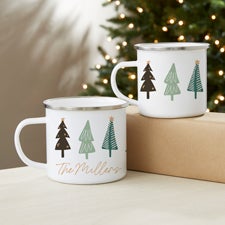 Christmas Aspen Personalized Enamel Mug - 56678