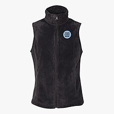 Custom Women's Columbia Benton Springs™ Fleece Vest - Black