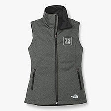 Custom Women's The North Face® Ridgewall Soft Shell Vest - Dark Grey