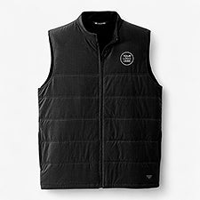 Custom Men's Travis Mathew Cold Bay Vest - Black