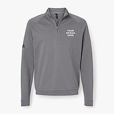 Custom Mens Adidas Club Pullover Zip Up - Grey Three - 56859