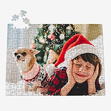 Family Christmas Photo Personalized Photo Puzzle  - 56886