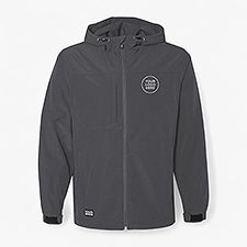 Custom Mens Dri Duck Apex Soft Shelf Hooded Jacket -  Charcoal - 56938