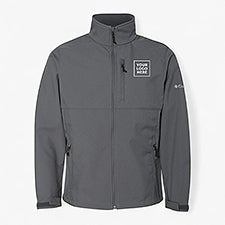 Custom Mens Columbia Ascender Soft Shell Jacket - Graphite - 56943