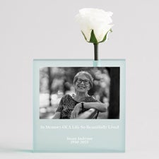 Magnificent Roses® Personalized Bud Vase For Remembrance - 56958