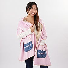 Scallop Me Pretty Personalized Cuddle Wrap - 56970