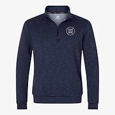 Custom Mens Under Armour Drive Midlayer Zip Up Pullover - Navy  - 57061