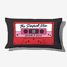 Cassette Tape Personalized Audio Lumbar Throw Pillow - 57144