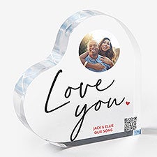 Photo Heart Keepsake wih Audio QR Code - 57146