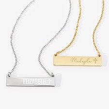 Blessed Name Personalized Nameplate Necklace - 57165