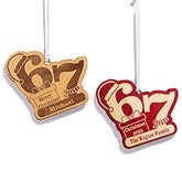 Personalized 6 7 Meme Wood Christmas Ornament - 57175