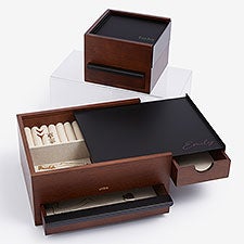 Simple Name Personalized Stowit Jewelry Organizer - Black Walnut  - 57260