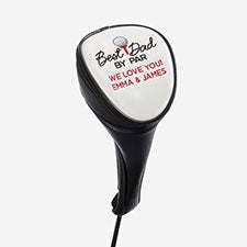 Best Dad By Par Embroidered Performance Golf Club Cover  - 57388