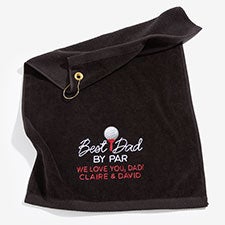 Best Dad By Par Embroidered Golf Towel - 57389