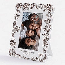 Toile Edit Personalized Scallop Edge Picture Frame - 57452