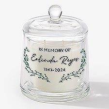 Forever Remembered Personalized Cloche Candle  - 57469