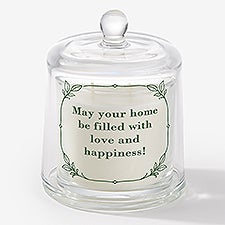Write Your Own Personalized Cloche Candle  - 57475