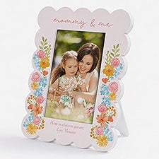 Sweet Blooms Personalized Scallop Edge Picture Frame  - 57482
