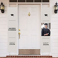 Modern Graduate Personalized Photo Door Banner Set of 2 - 57507
